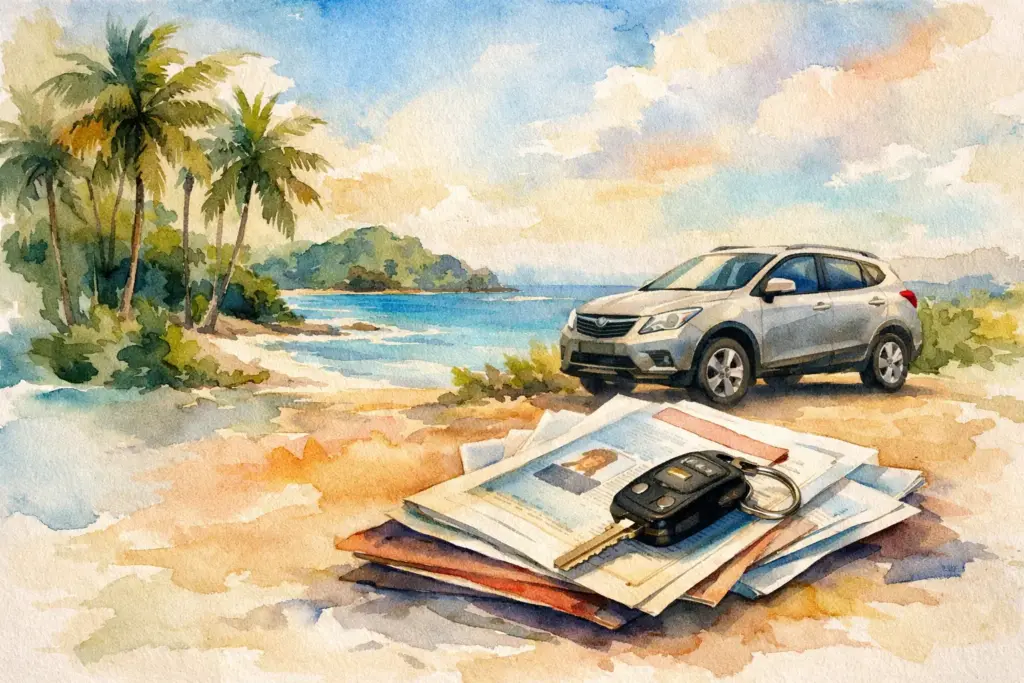 Documentos para alugar carro em São Tomé