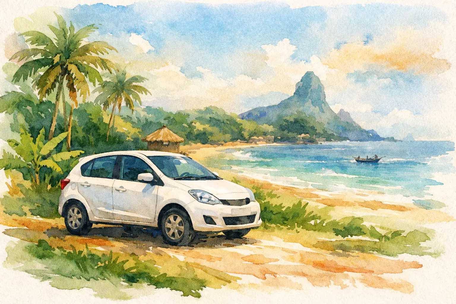 Carro económico para circular em São Tomé