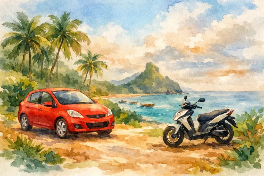 Carro ou mota em São Tomé: qual compensa? Carro ou mota em São Tomé: qual compensa?