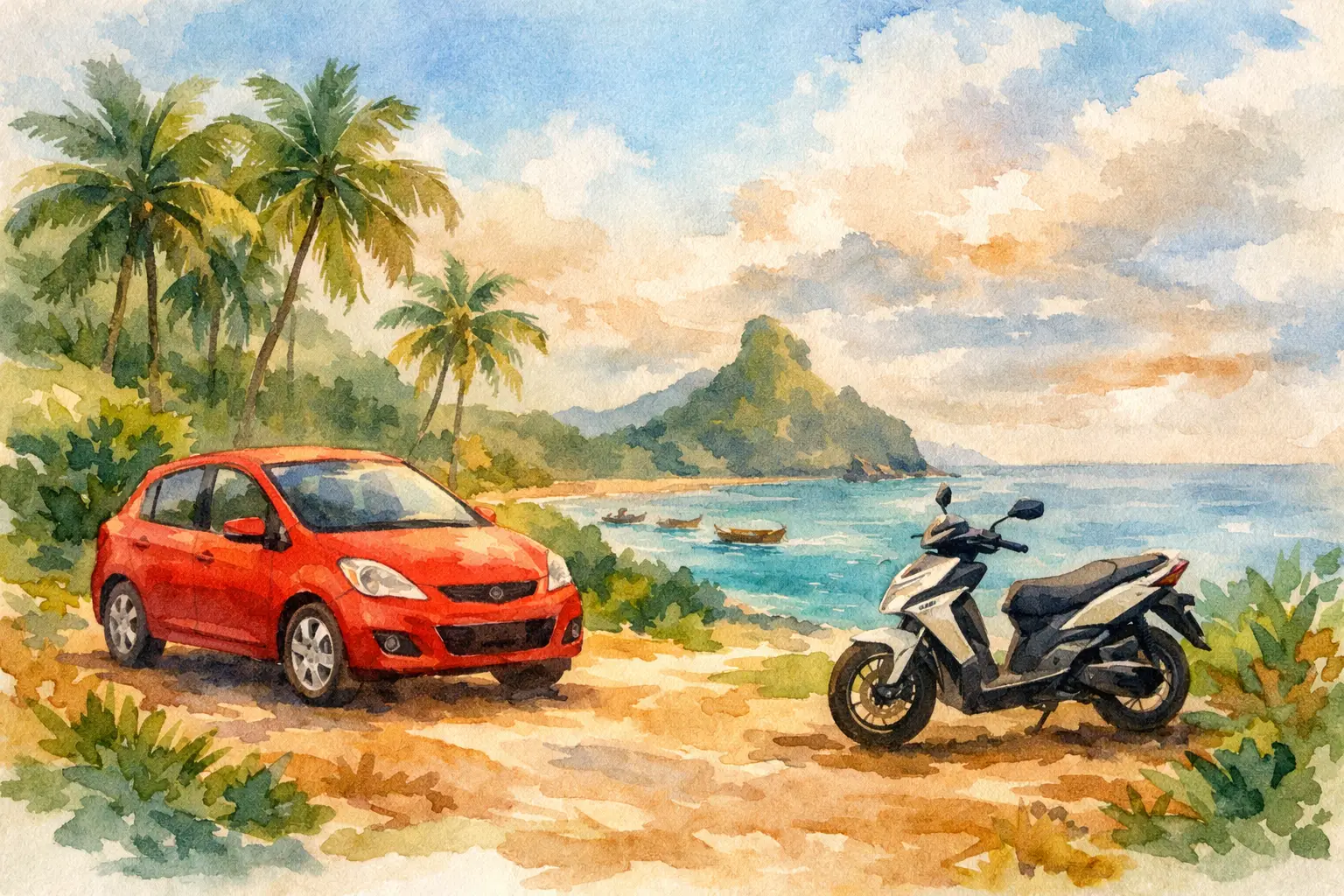 Carro ou mota em São Tomé: qual compensa? Carro ou mota em São Tomé: qual compensa?