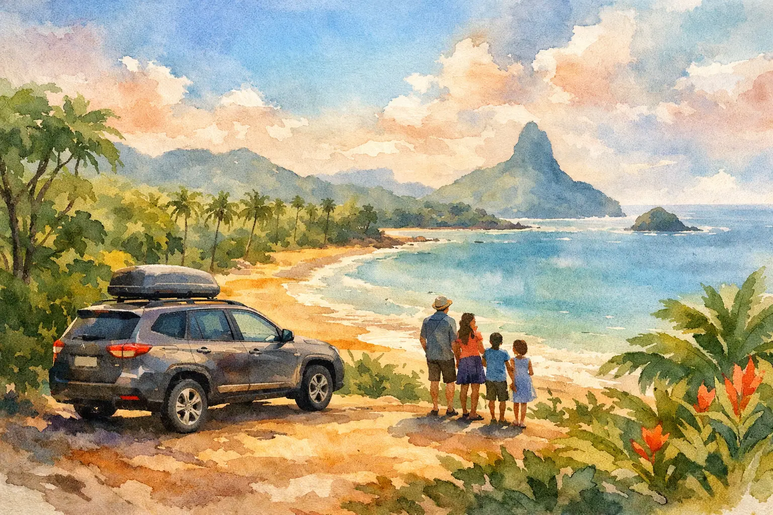 SUV para viagem em família em São Tomé