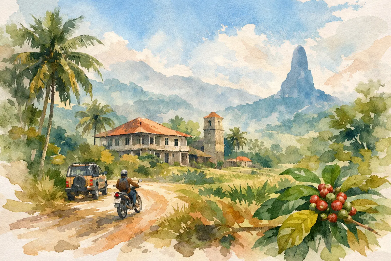 Top roças para visitar de carro ou mota em São Tomé