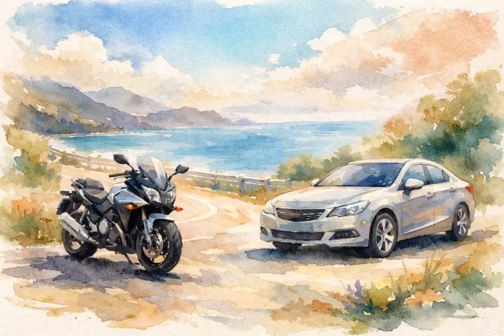 Mota ou carro de turismo: qual escolher? - Blog STP Find-a-Car